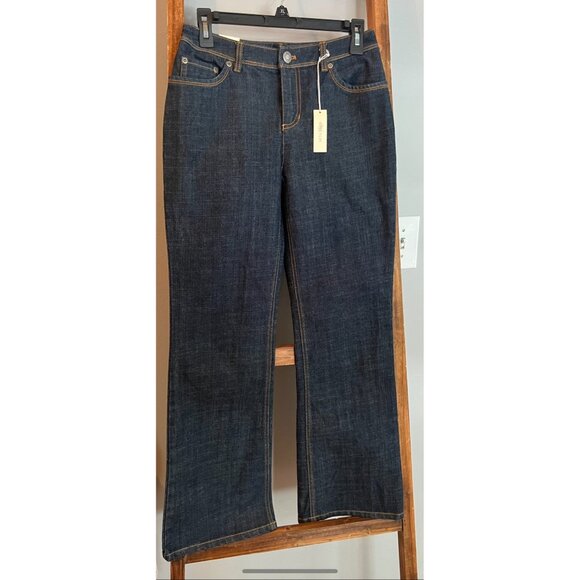 ✅3/$20 Sale-JONES NEW YORK STRETCH BOOTCUT JEANS - NWT! WOMEN'S 4P - Picture 3 of 9